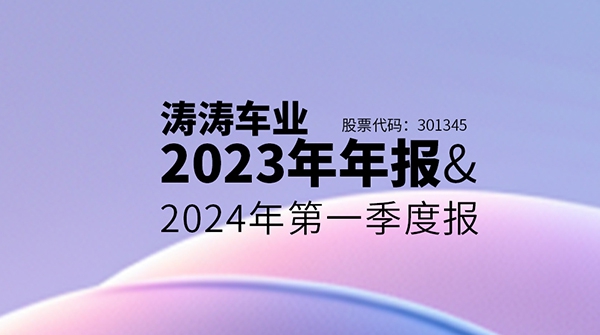 一图读懂涛涛车业2023年年报&2024年第一季度报